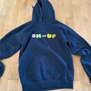 Colorful Lettered Navy Hoodie